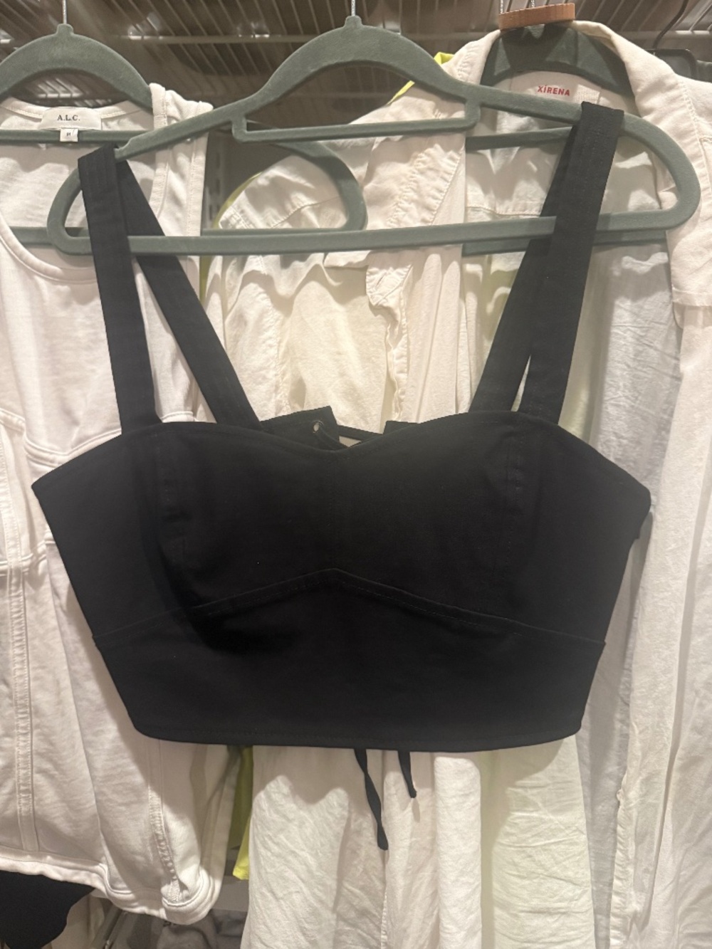 ALC crop lace back top size 4